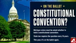 Why does Michigan law require a constitutional convention vote every 16 years?