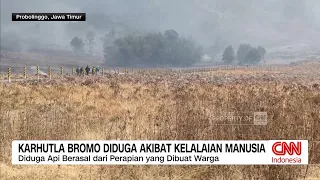 Karhutla Bromo Diduga Akibat Kelalaian Manusia