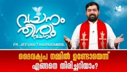 ദൈവകൃപ നമ്മിൽ ഉണ്ടോയെന്ന് എങ്ങനെ തിരിച്ചറിയാം?VACHANAM THIRUVACHANAM | FR JEEVAN | EP7 | SHALOM TV