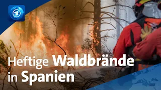 Schwere Dürre: Kampf gegen Flammen bei Madrid aussichtslos?