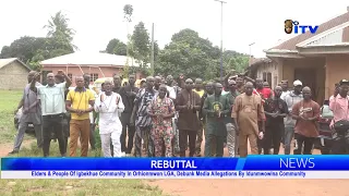Elders Of Igbekhue Community In Orhionmwon LGA, Debunk Media Allegations By Idunmwowina Community