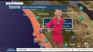 San Diego's Weather Forecast with Ava Kershner: Another hot and humid weekend