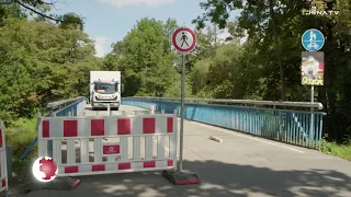 Sperrung – Saalebrücke beim USV-Gelände für drei Wochen nicht nutzbar