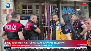 İçeriden kilitli kapı açılmayınca ekipler harekete geçti!