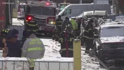Multiple fire departments respond to warehouse blaze in Derby near Route 9