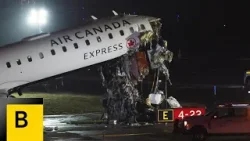 В аэропорту Ла-Гуардия в результате авиакатастрофы погибли два человека: самолет Air Canada вреза...