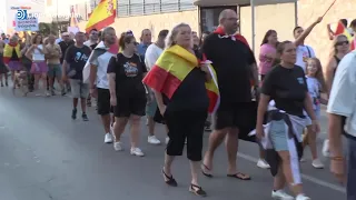 Nueva protesta de vecinos en Ceuta pidiendo que los invasores abandonen la ciudad