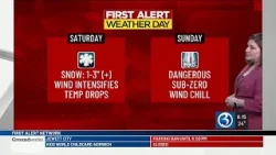 Snow, Arctic air & wind prompt First Alert Weather Days this weekend