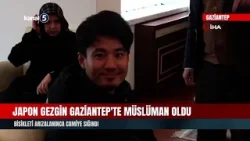 Japon gezgin Gaziantep'te müslüman oldu | Bisikleti arızalanınca camiye sığındı