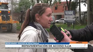 Crespo: Municipality makes progress on Illia access repaving