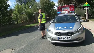 Bielawa. Accident on Żeromskiego Street
