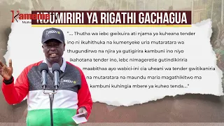 Gachagua calls for the tender for equipment procurement to be cancelled