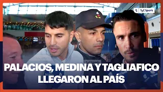 TAGLIAFICO, MEDINA, AND PALACIOS ARRIVE IN THE COUNTRY TO PLAY THE 3 FRIENDLY MATCHES WITH ARGENTINA