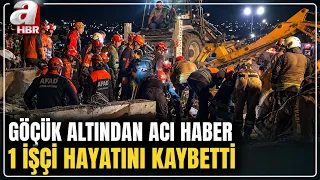Landslide in Büyükçekmece: Tragic news about 1 worker trapped under the rubble | A Haber