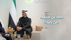 خالد بن محمد بن زايد يلتقي وانغ تشوانفو، الرئيس التنفيذي ورئيس مجلس إدارة شركة "بي واي دي"