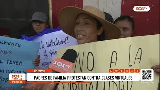 El Porvenir: Parents protest against virtual classes