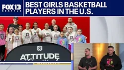 В Оберне, штат Вашингтон, проходит показательный турнир по женскому баскетболу, собравший лучших ...