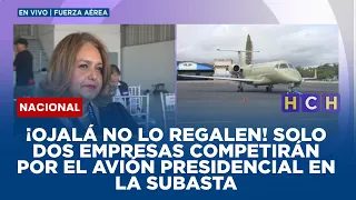 ¡Ojalá no lo regalen! Solo dos empresas competirán por el avión presidencial en la subasta