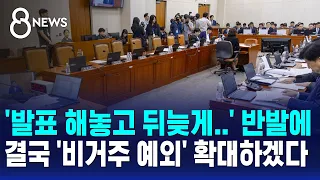 '발표 해놓고 뒤늦게' 반발에..결국 '비거주 예외' 확대하겠다 / SBS 8뉴스