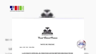 CEP /Lancement Officiel du processus d’inscriptions des électeurs