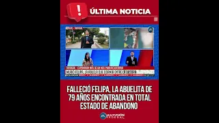 📍 TARTAGAL | MURIÓ LA ABUELITA QUE HABÍA SIDO ENCONTRADA EN EXTREMA VULNERABILIDAD