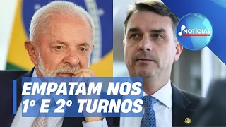 PoderData/Aya: Poll shows Lula and Flávio Bolsonaro in a statistical tie in the 1st and 2nd rounds