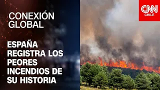 Horas críticas en España por intensos incendios forestales: Más 90 mil personas fueron evacuadas