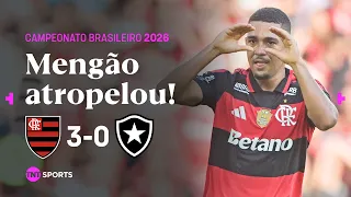 SAMU LINO DÁ SHOW E MENGÃO VENCE O CLÁSSICO COM GOLAÇOS! FLAMENGO 3X0 BOTAFOGO