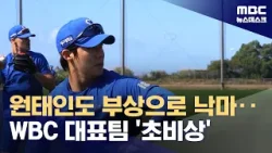 문동주 이어 원태인마저 부상 낙마‥'선발 운용 어쩌나' (2026.02.15/뉴스데스크/MBC)