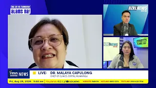 Dr. Capulong: Mga patient ward sa Maynila, full capacity na | DZXL News