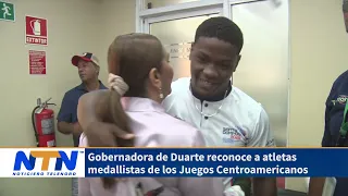 Gobernadora de Duarte reconoce a atletas medallistas de los Juegos Centroamericanos