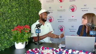 Renee DiNino chats with Hartford Youth Scholars at The Travelers Championship