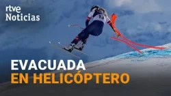 LINDSEY VONN EVACUADA en helicoptero  tras una aparatosa CAÍDA | RTVE Noticias