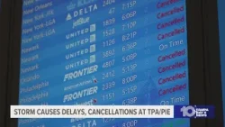 Winter storm impacts airports in Tampa Bay area, causing delays and cancellations