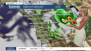 ABC 10News Pinpoint Weather with Ava Kershner: Thunderstorm chances next few afternoons