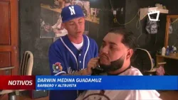 Barbero viral en TikTok realiza obras altruistas en Tipitapa