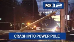Водитель врезался в опору линии электропередачи на юго-востоке Портленда, оставив без света сотни...