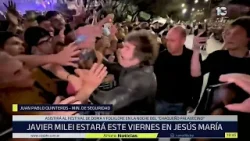 Operativo de seguridad para recibir a Javier Milei en el Festival de Jesús María