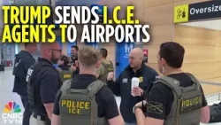 Сотрудники ICE развернуты в аэропортах США на фоне хаоса | Сотрудники ICE внутри аэропортов | Нов...