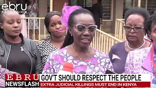 Karua urges government to uphold rule of law, end extrajudicial killings. #ebrunews