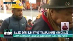 Ejecutivos y trabajadores municipales de La Paz se reunirán este jueves