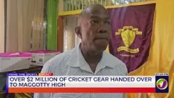 Over $2 Million Of Cricket Gear Handed Over To Maggotty High | TVJ Sports