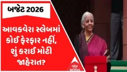 Budget 2026 | આવકવેરા સ્લેબમાં કોઈ ફેરફાર નહીં, શું કરાઈ મોટી જાહેરાત?