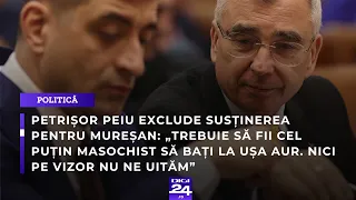 Peiu exclude susținerea pentru Mureșan: „Trebuie să fii cel puțin masochist să bați la ușa AUR”