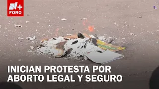 Why was underwear burned at the Zócalo? The feminist protest today, September 29, in CDMX
