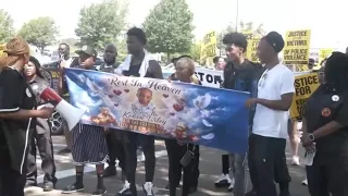 Community marches in honor of 1-year-old killed in Mississippi police shooting