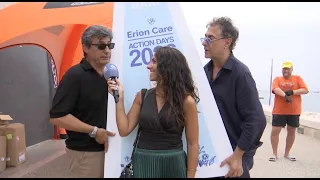 San Girolamo, volontari puliscono il waterfront dai mozziconi: iniziativa Erion Care con Toti e Tata