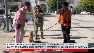 Η Ευρωπαϊκή Εβδομάδα Κινητικότητας έβγαλε τους τετράποδους φίλους στην πλατεία Αγίου Βασιλείου Τρίπο