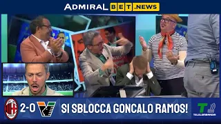 MILAN-VENEZIA 2-0 GOAL: RAMOS MAKES THE STUDIO EXPLODE!