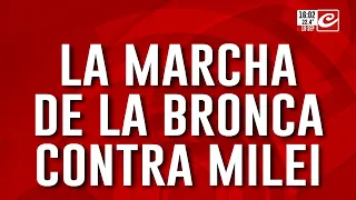 La Marcha de la Bronca contra el gobierno de Javier Milei